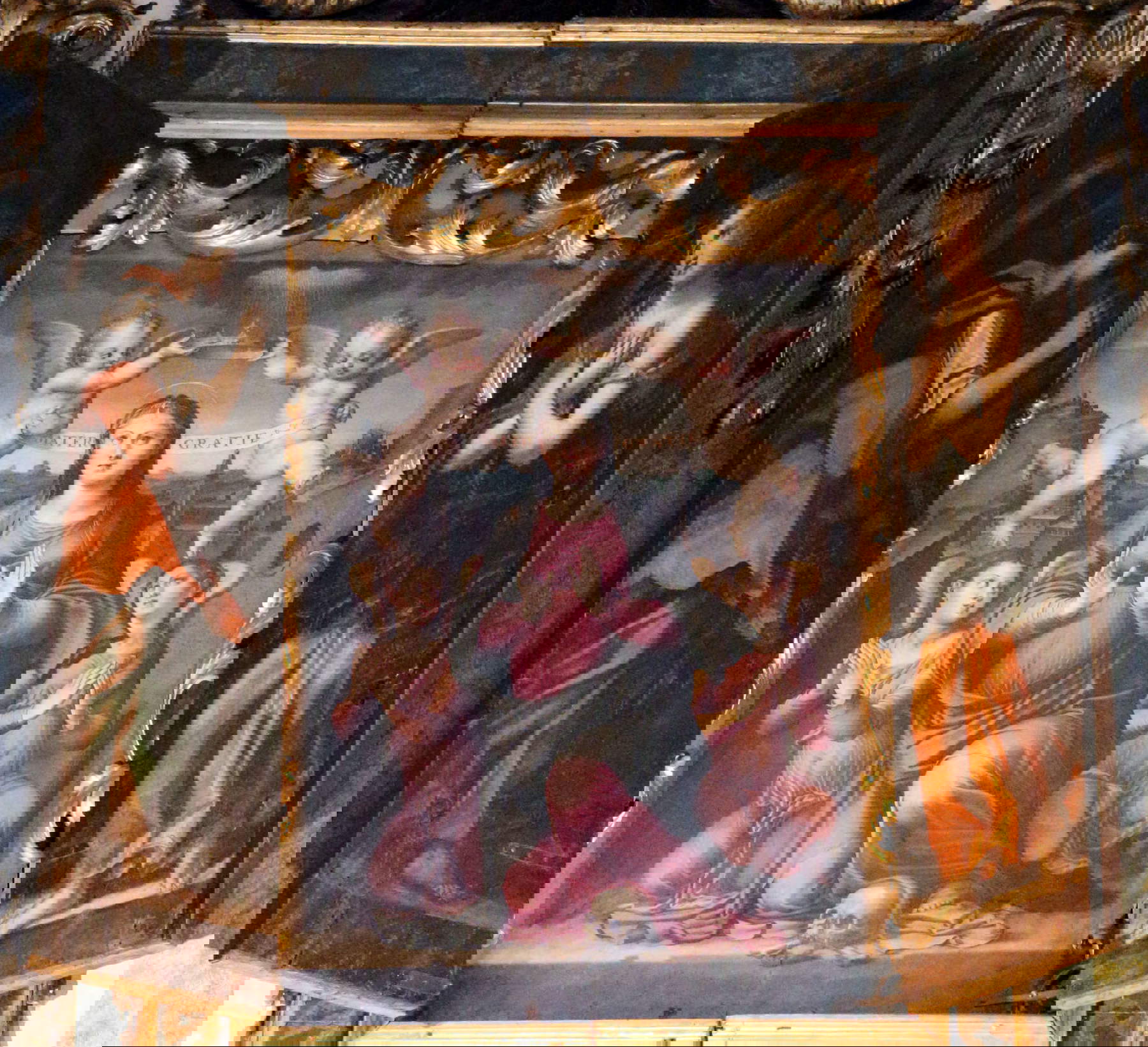 Raffaellino dal Colle, Madonna delle Grazie (1555 ; Sansepolcro, église de Santa Maria delle Grazie) Raffaellino dal Colle, Madonna delle Grazie (1555 ; Sansepolcro, église de Santa Maria delle Grazie)