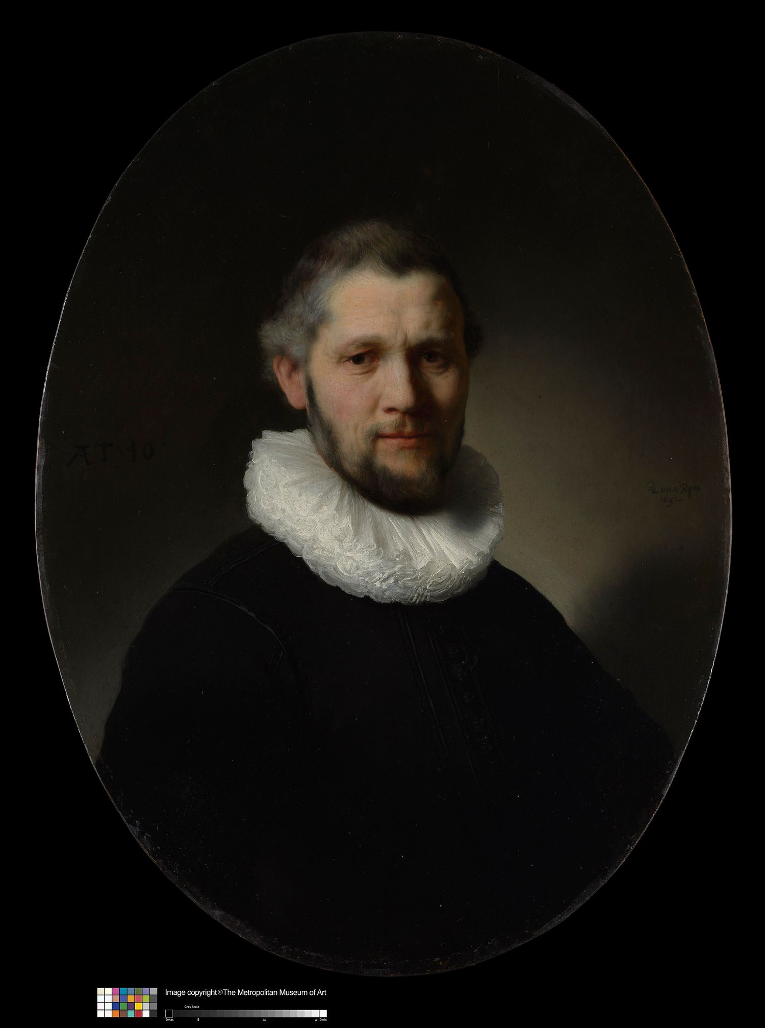 Rembrandt, Ritratto di un uomo di 40 anni (1632; olio su tavola; New York, Metropolitan Museum)
