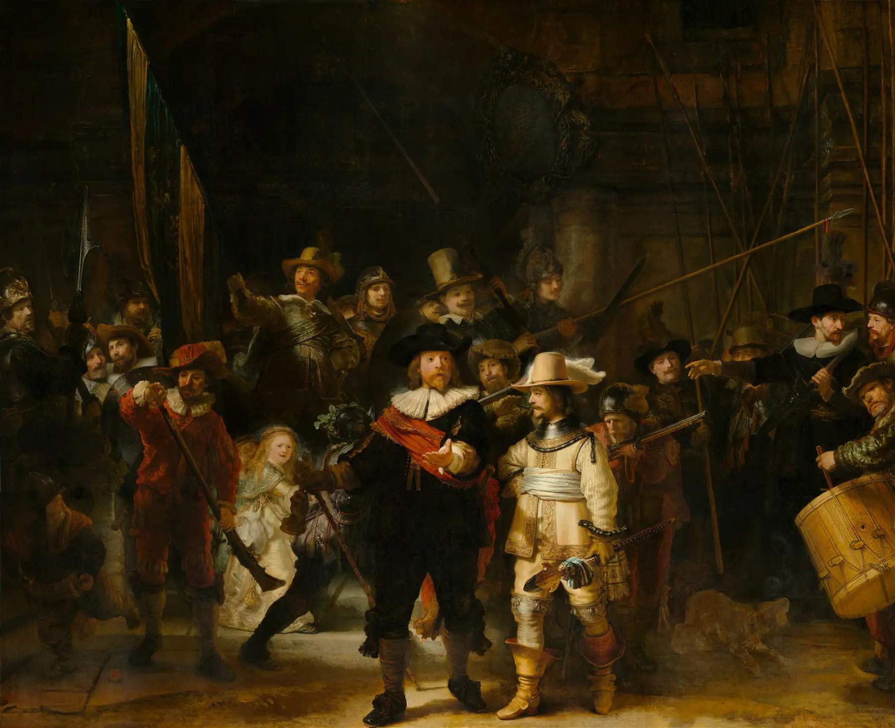Nella Ronda di notte Rembrandt applicò uno strato con piombo per proteggere l'opera dall'umidità