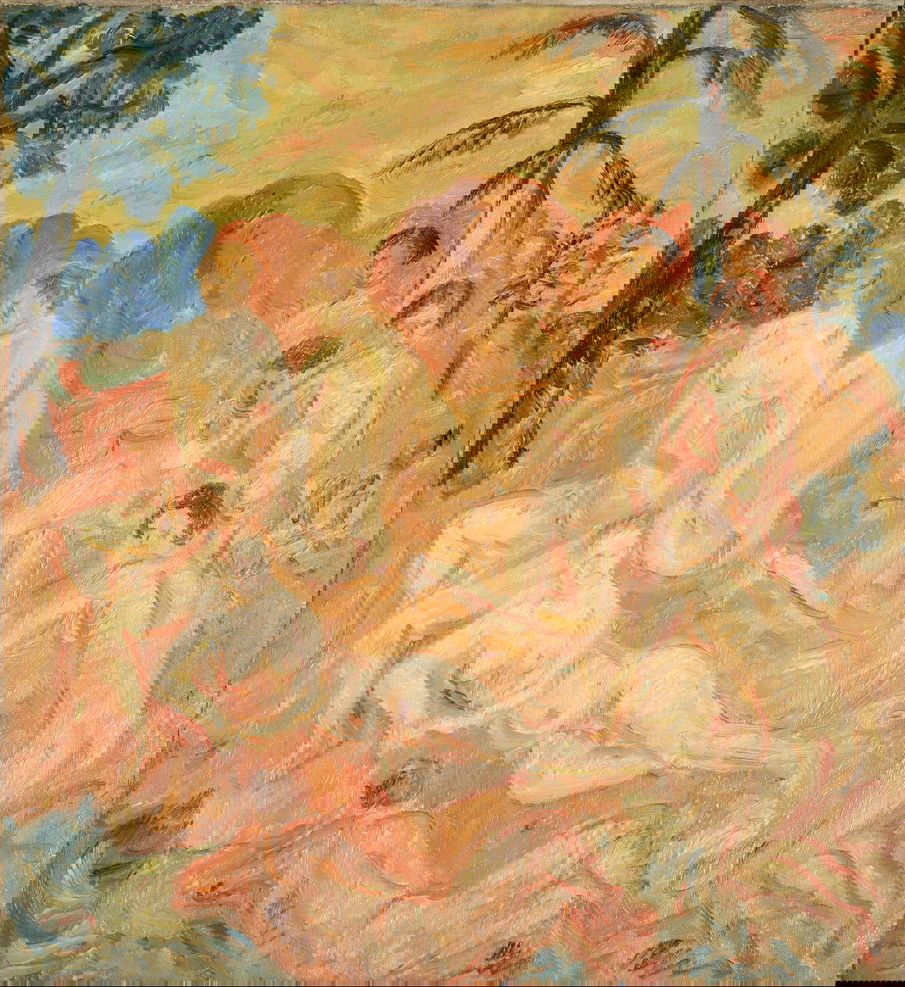 Renato Birolli, Gineceo (1934; olio su tela, 70 x 65 cm). Foto: Studio Vandrasch. Courtesy Collezione Giuseppe Iannaccone, Milano