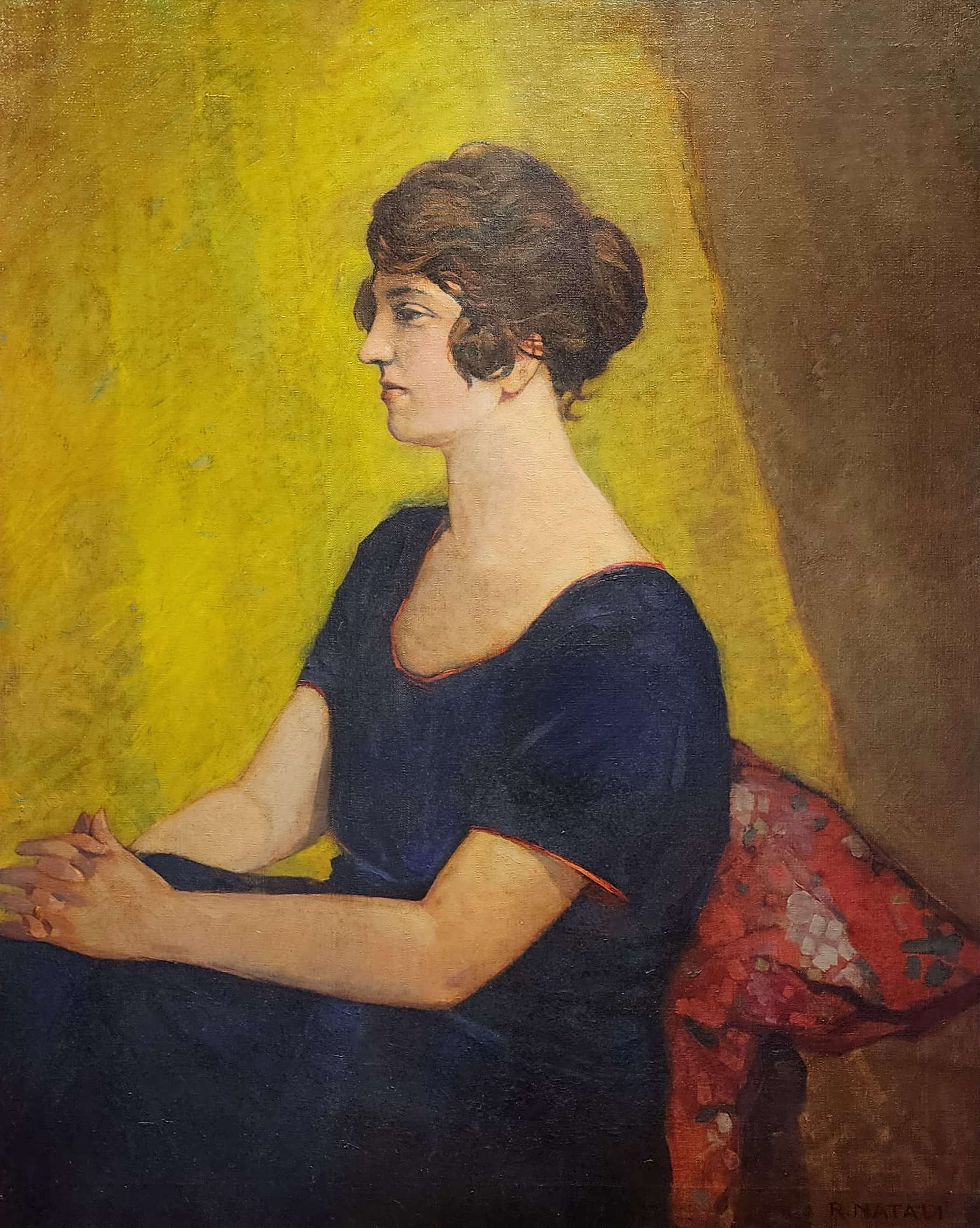 Renato Natali, Retrato de Margherita (1915-1920; óleo sobre lienzo, 100 x 80 cm) Renato Natali, Retrato de Margherita (1915-1920; óleo sobre lienzo, 100 x 80 cm)