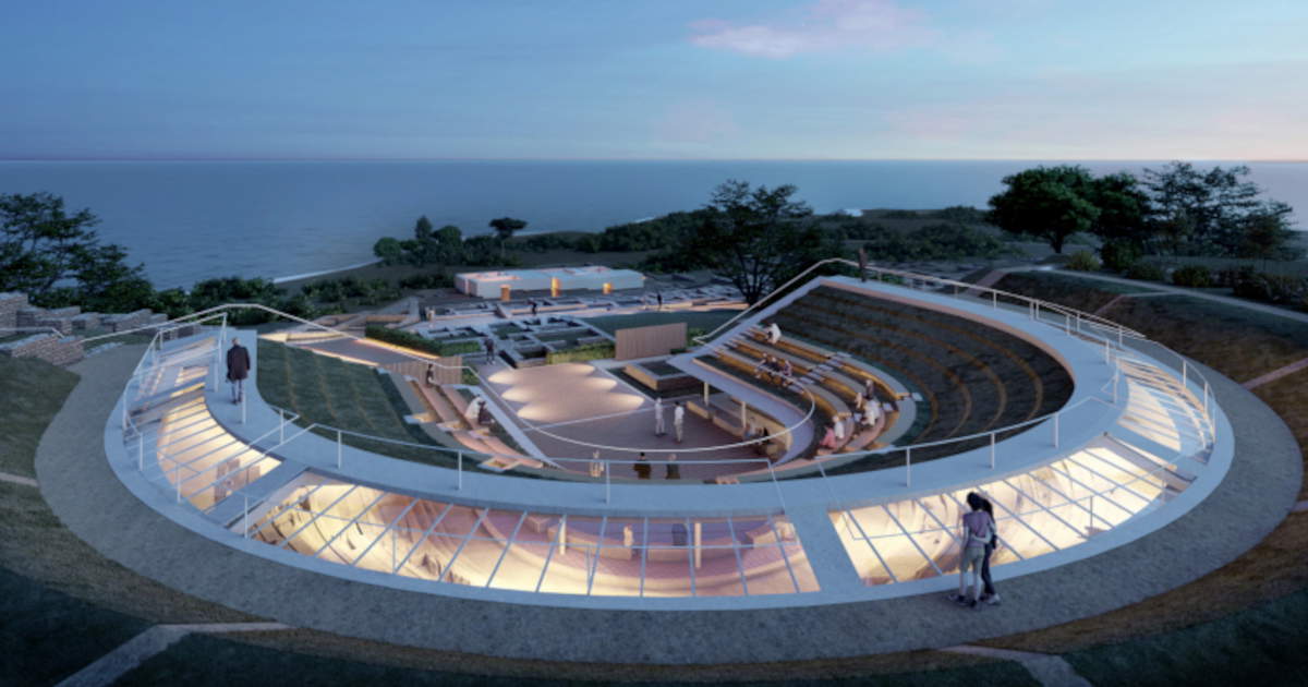 A new roof for the Greek theater of Heraclea Minoa. Here is the winning ...