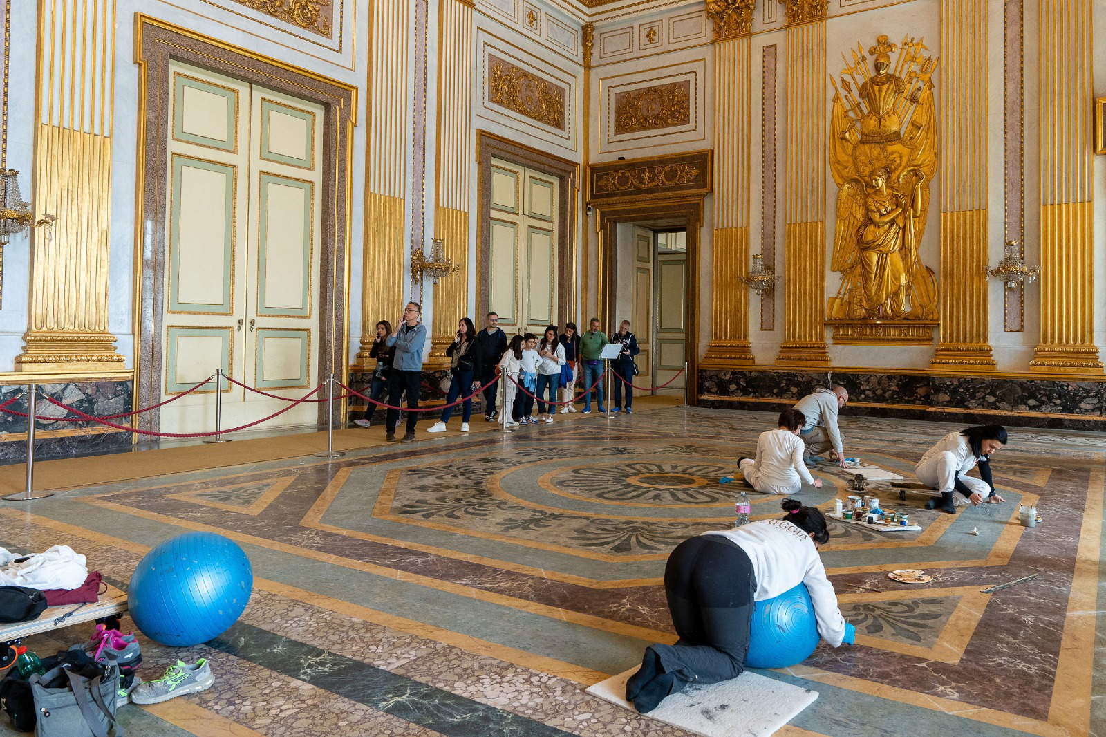 Palais royal de Caserte, fin des travaux de restauration des appartements royaux