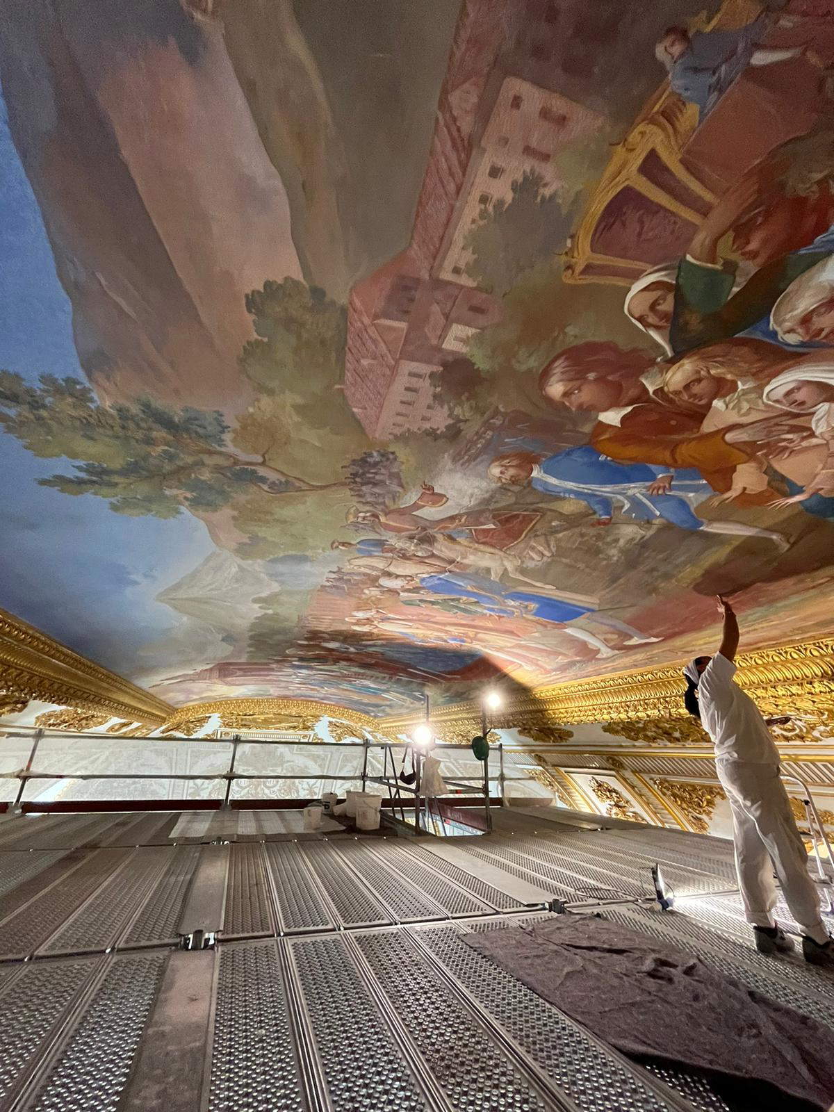 Restorations of the Royal Apartments at the Royal Palace of Caserta