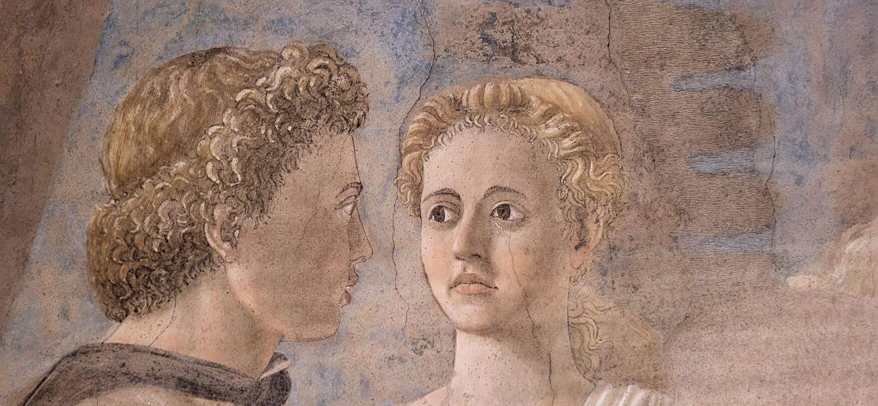 Arezzo, work on Piero della Francesca's Legend of the True Cross completed.