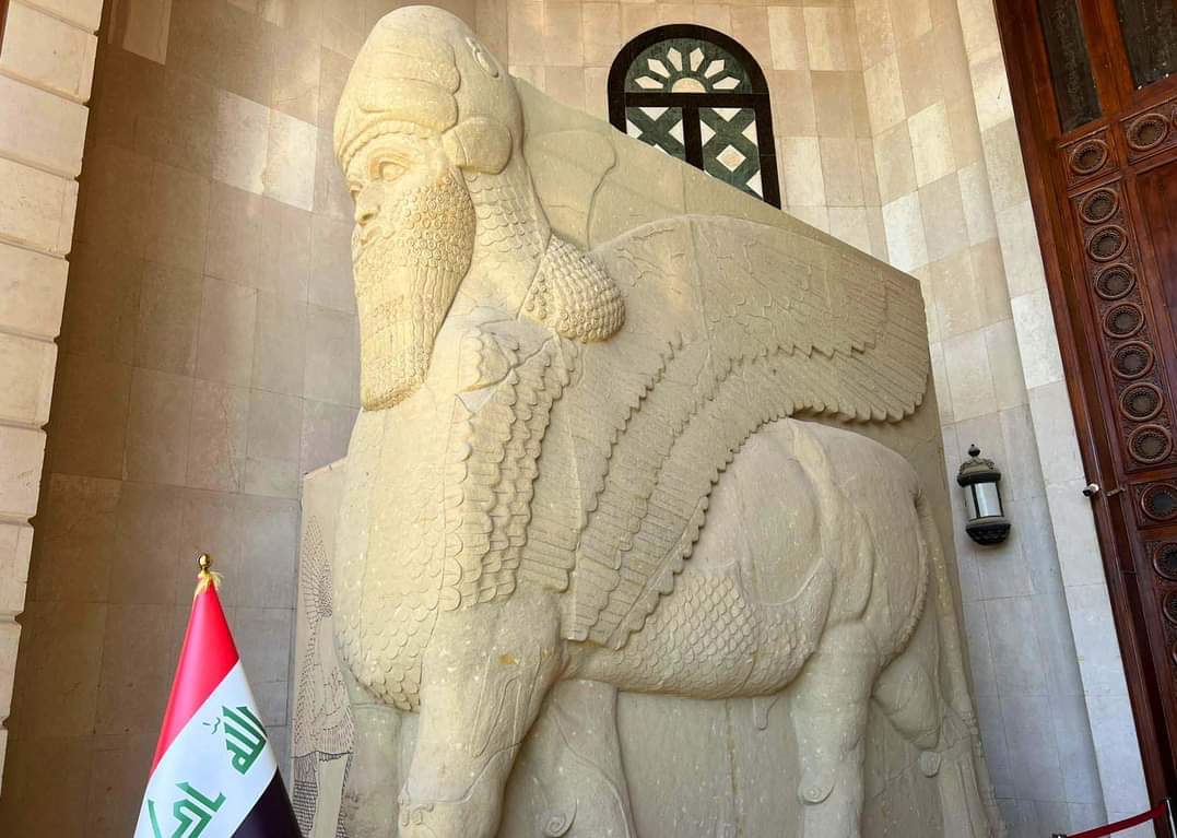 The Bull of Nimrud destroyed by Isis revived in Iraq thanks to an intervention by Italy