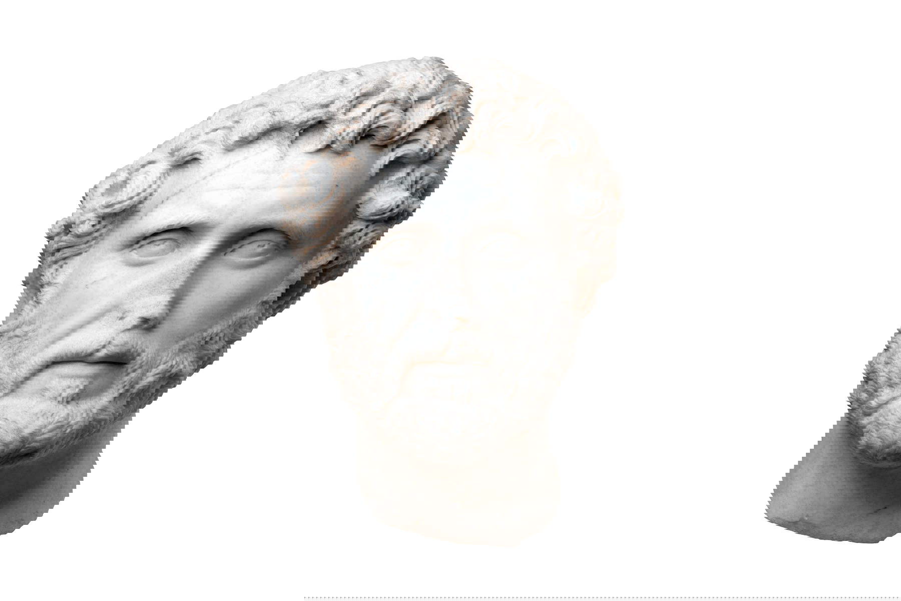 Portrait d'Antonin (IIe siècle après J.-C. ; marbre de Luna ; Rome, Museo Nazionale Romano)