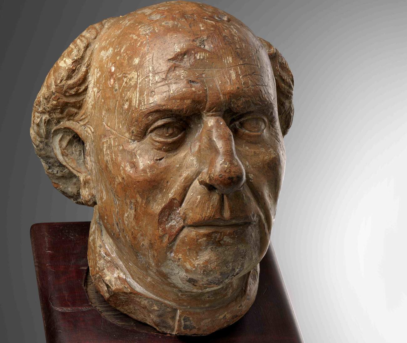 Undiscovered early Renaissance sculpture depicting Filippo Brunelleschi