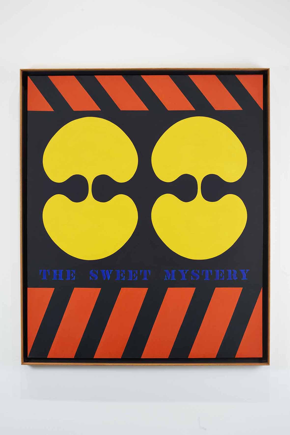 Robert Indiana, The Sweet Mystery (1960-62; olio su tela, 182,9 x 152,4 cm)  Foto: Su concessione di of Tom Powel Imaging, New York; Artwork: &copy; 2024 Morgan Art Foundation Ltd./ Artists Rights Society (ARS), Su concessione di The Robert Indiana Legacy Initiative