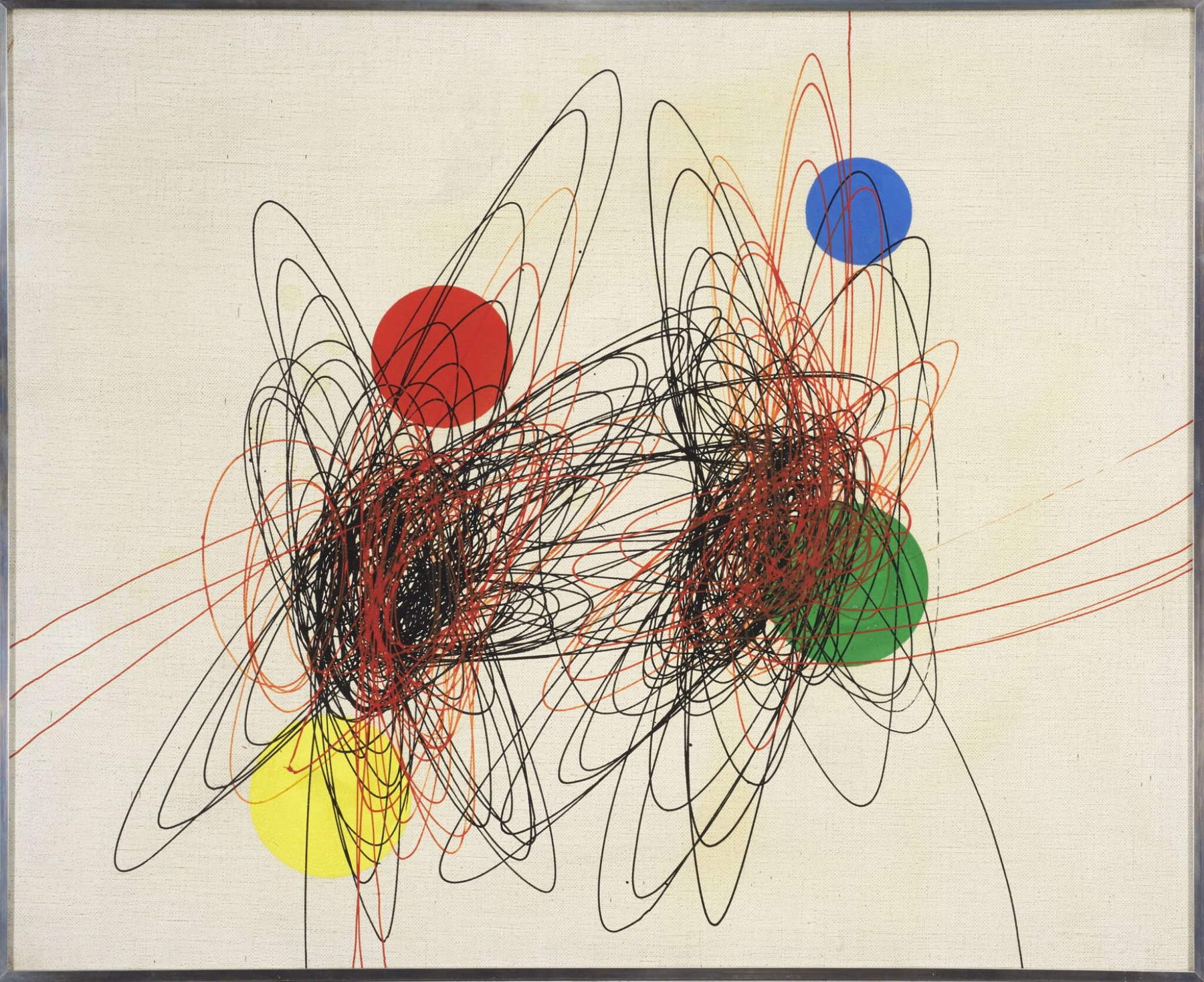 Roberto Crippa, Spirali (1950; tecnica mista su tela, 81 x 99,8 cm; Collezione privata)