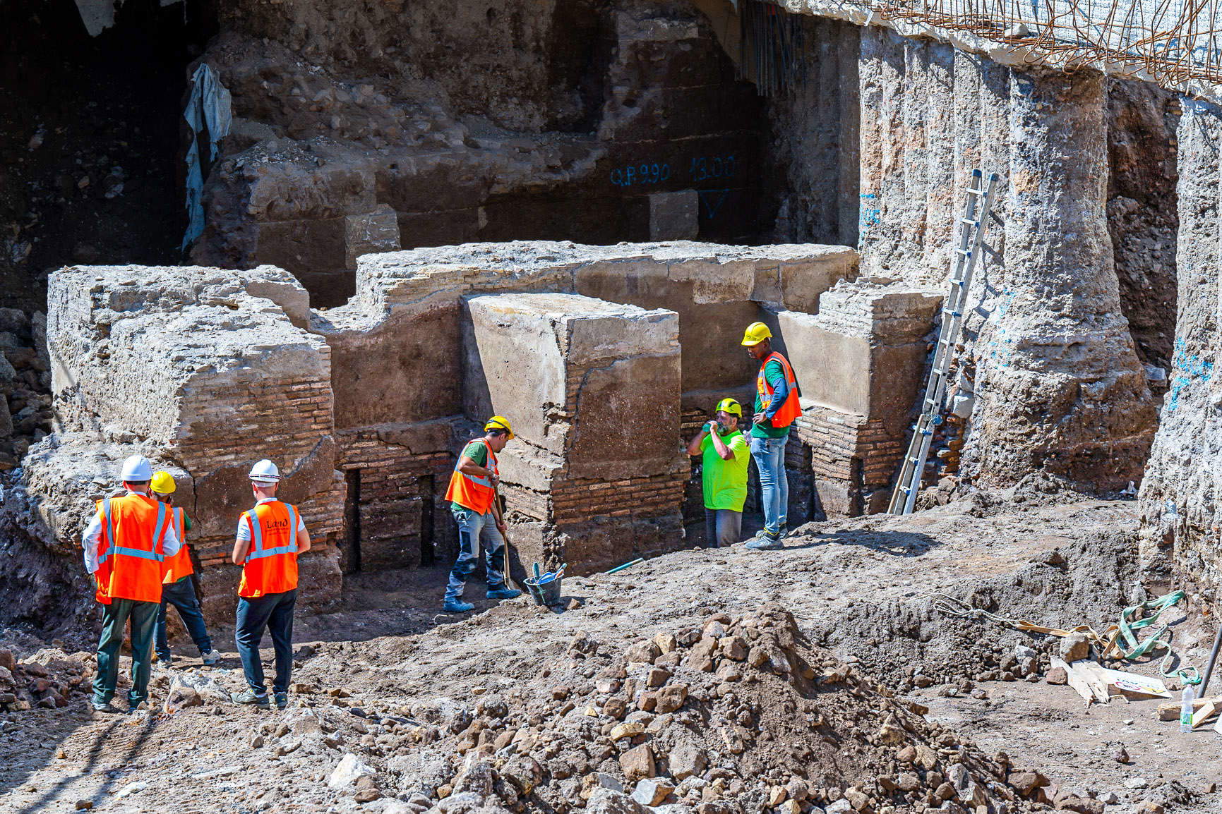 Rome, les vestiges du jardin de Caligula découverts sous la Piazza Pia