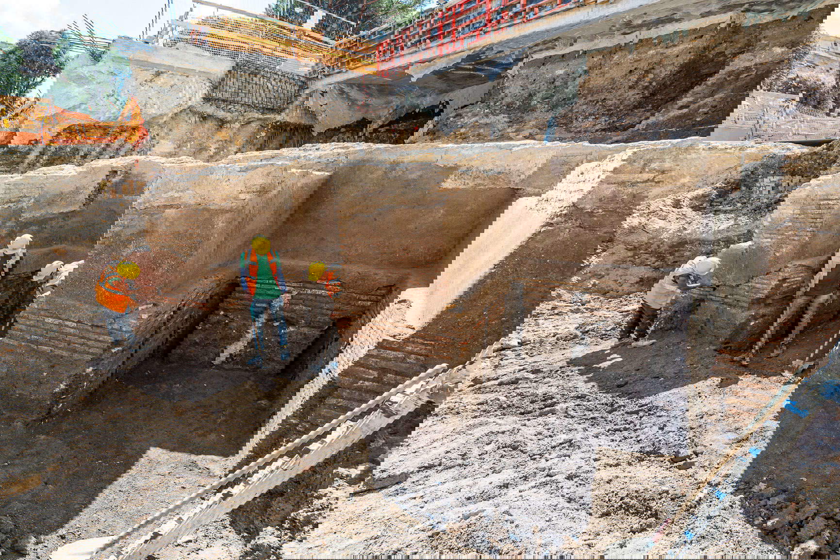 Le portique Julio-Claudio se trouve sur la Piazza Pia à Rome.