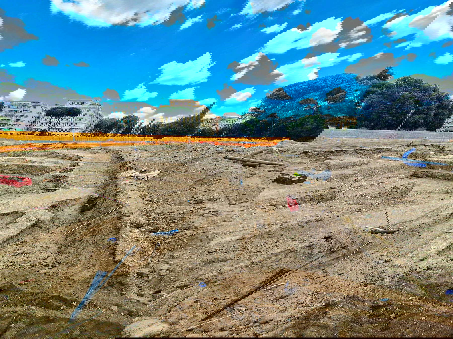 La scoperta delle strutture murarie del Patriarchio. Foto: Ministero della Cultura