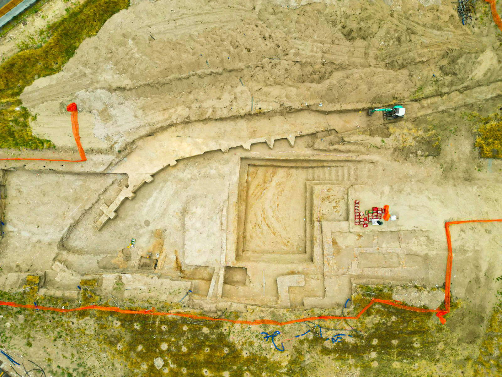 La scoperta delle strutture murarie del Patriarchio. Foto: Ministero della Cultura