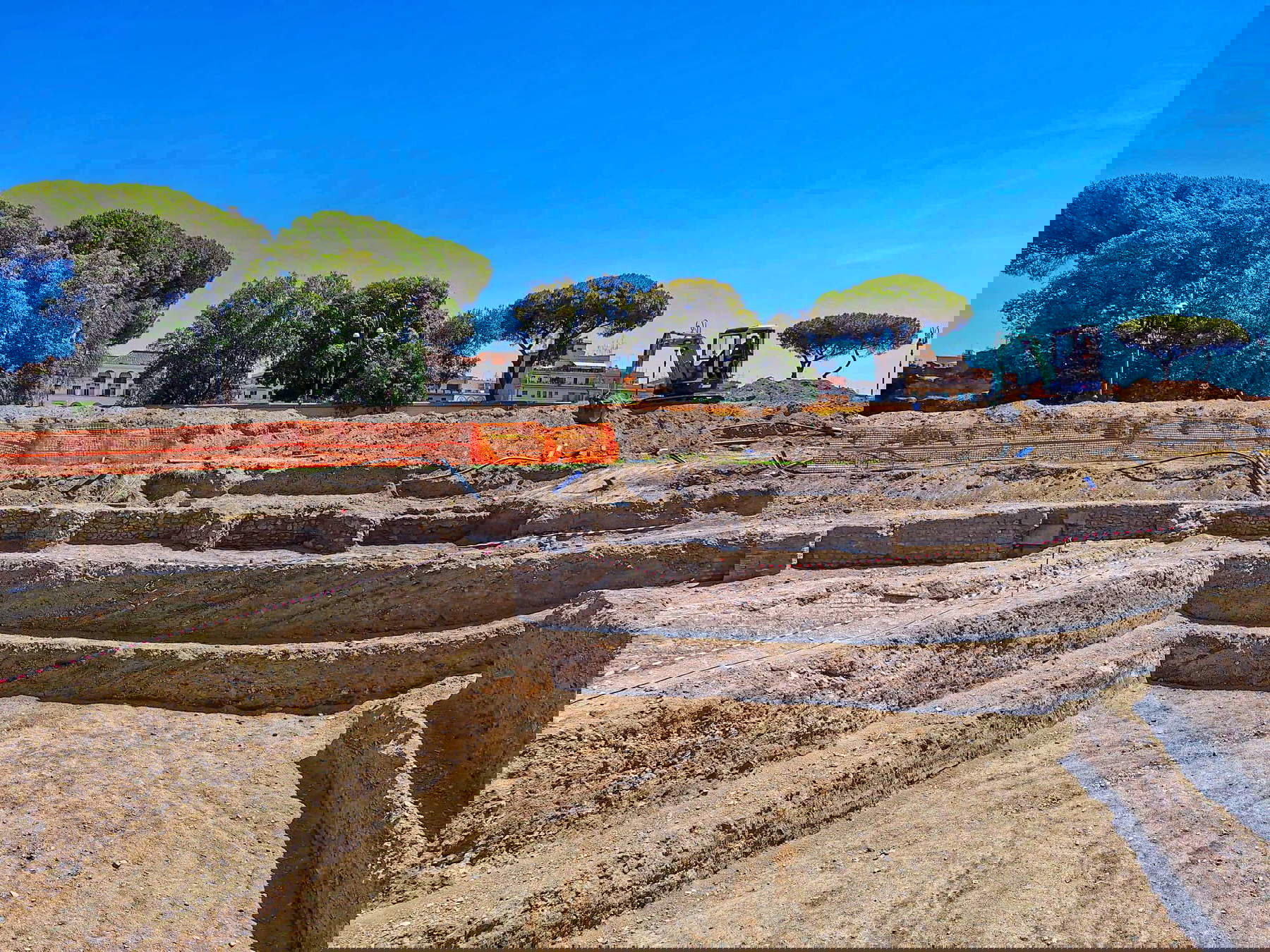 La scoperta delle strutture murarie del Patriarchio. Foto: Ministero della Cultura