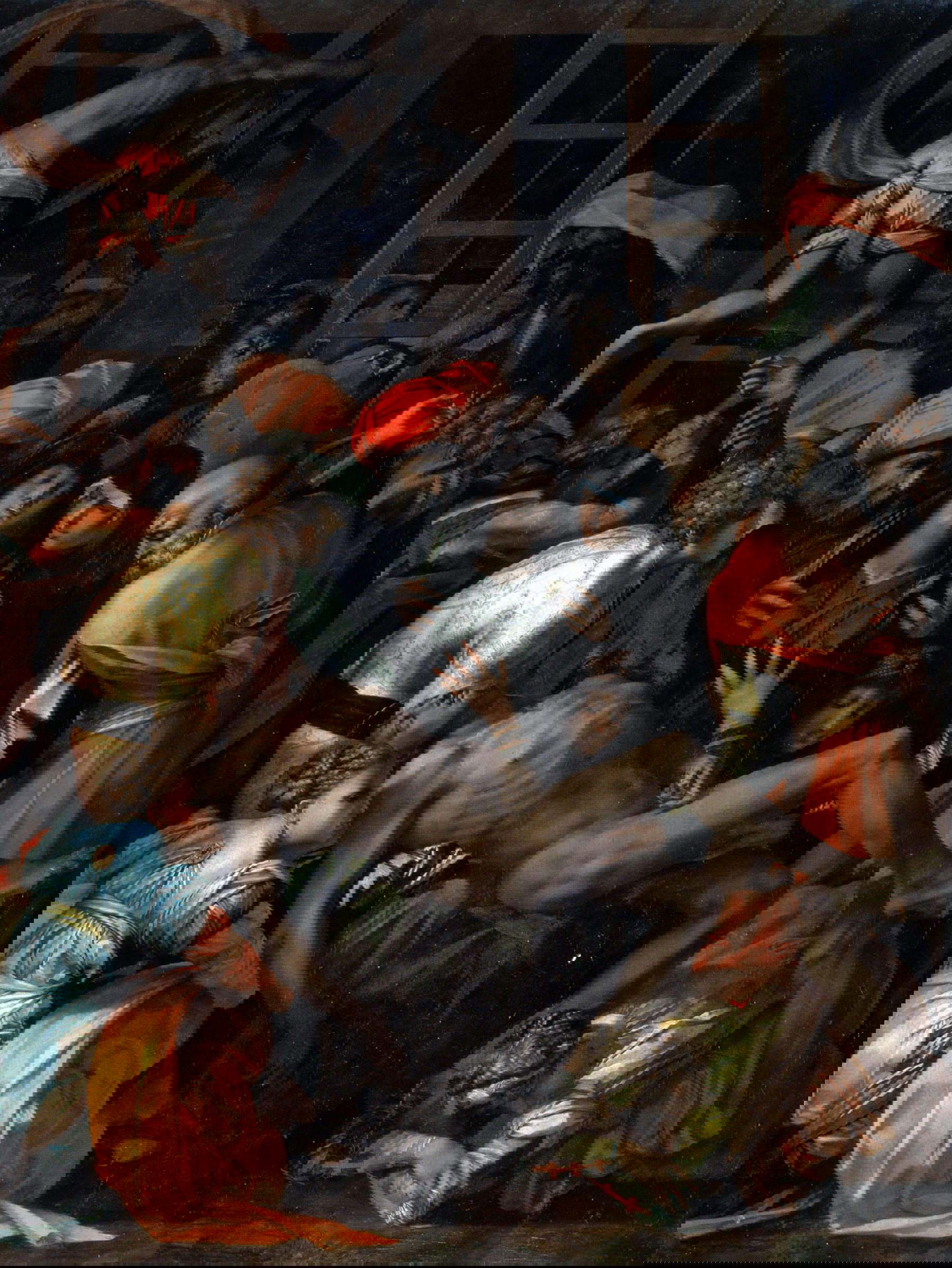 Rosso Fiorentino, Lamentation sur le Christ mort (1528 ; huile sur panneau, 270 x 201 cm ; Sansepolcro, église de San Lorenzo) Rosso Fiorentino, Lamentation sur le Christ mort (1528 ; huile sur panneau, 270 x 201 cm ; Sansepolcro, église de San Lorenzo)