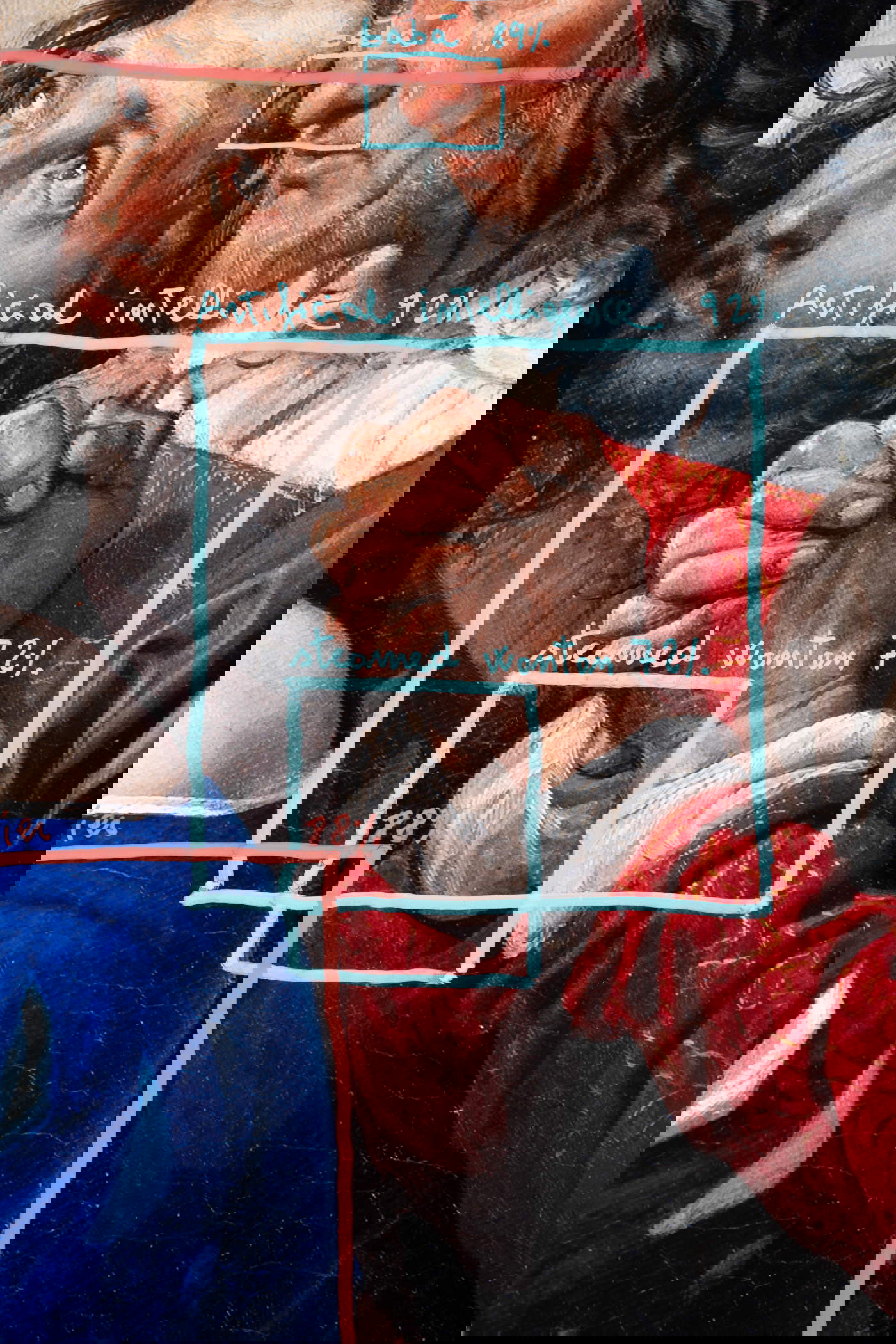 Alessandro Sambini, Human Image Recognition, Francesco Hayez, Maria Stuarda che sale al patibolo (1827, 2024 Riproduzione fotografica, 100 x 70 cm). Su gentile concessione dell’artista e di Galleria Indice. © Alessandro Sambini