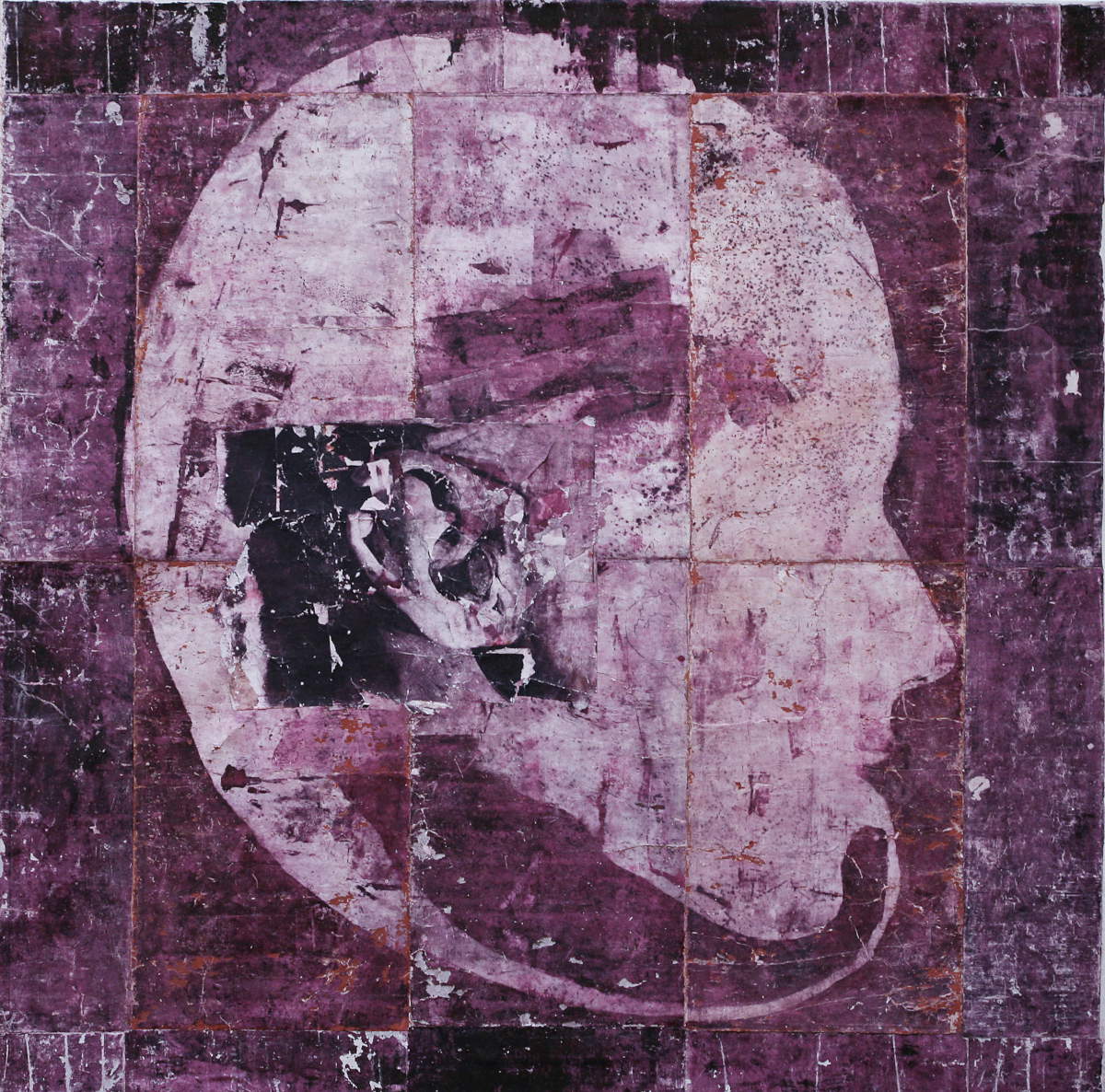 Nicola Samorì, Orobus (2008 ; 180 x 180 x 5 cm ; Bologne, collection Golinelli)