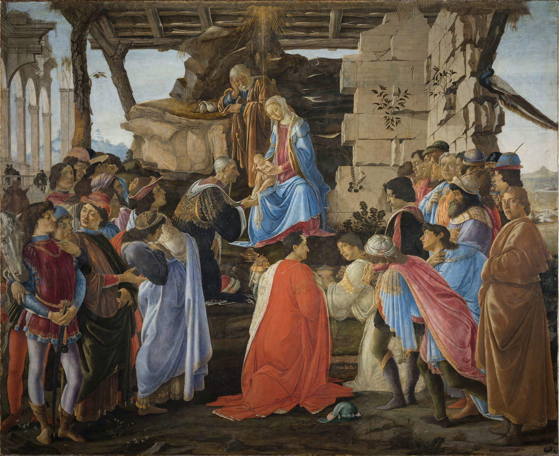 For the Christmas exhibition at the Diocesan Museum in Milan, there is a masterpiece from the Uffizi: Botticelli's Adoration