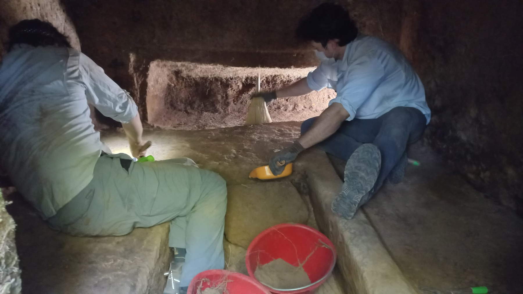 Entdeckung eines etruskischen Grabes in Sovana Entdeckung eines etruskischen Grabes in Sovana