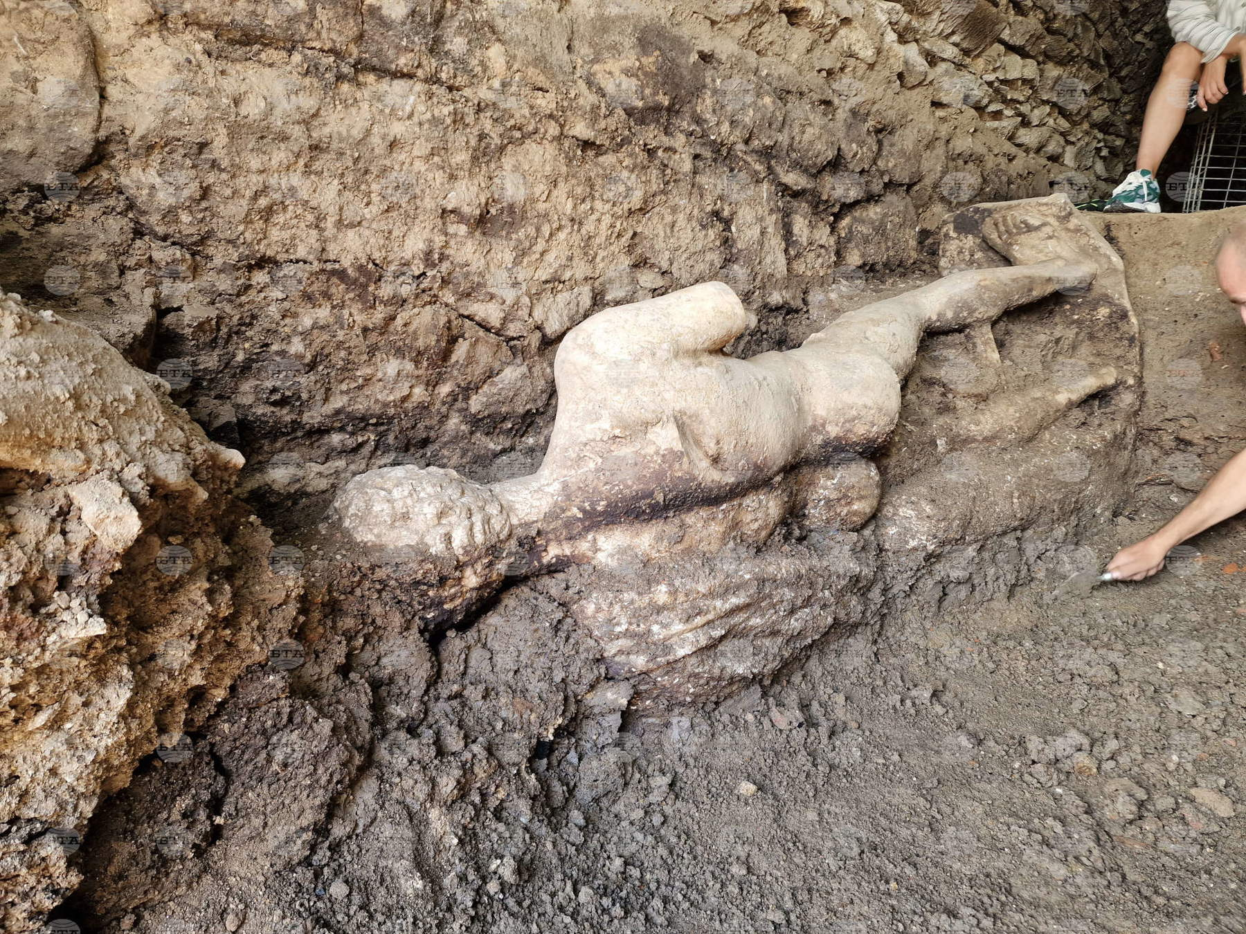 Bulgarien, bedeutende Statue des Hermes aus der Römerzeit entdeckt