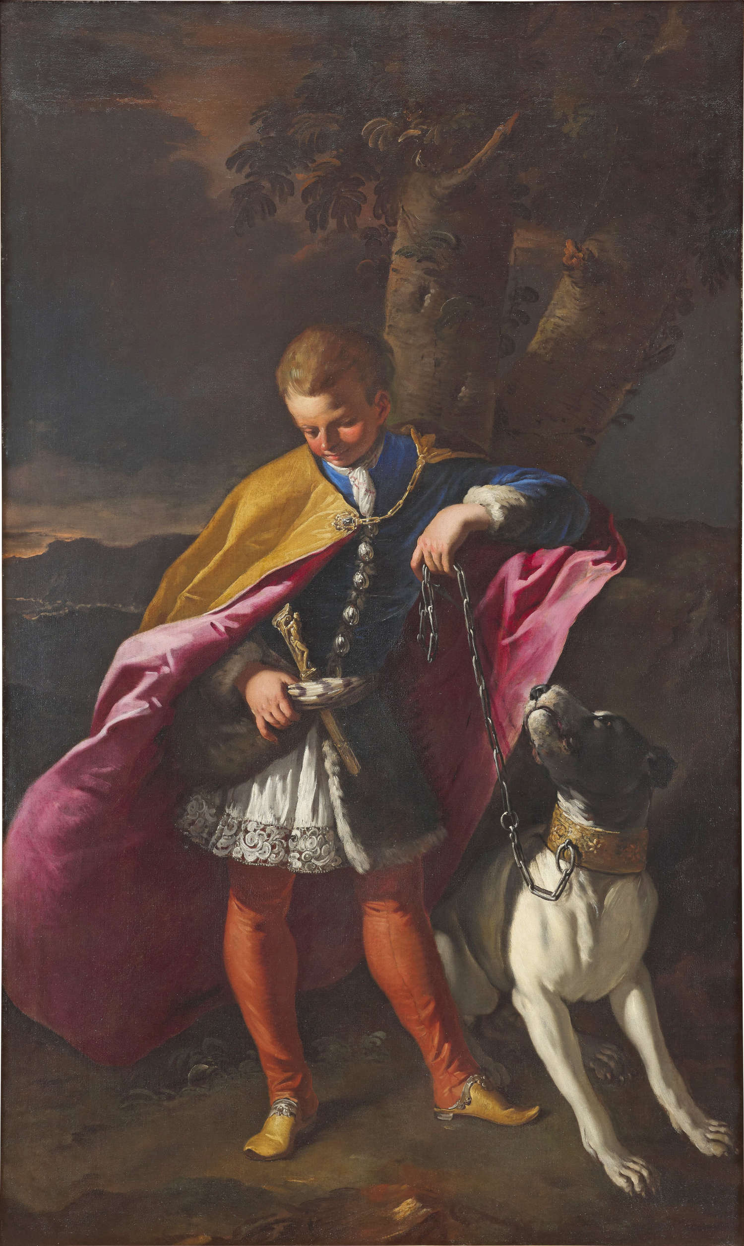 Sebastiano Ricci, Retrato de Michelino Pagani, esclavo turco adoptado por el marqués Cesare Pagani (óleo sobre lienzo, 235 x 142 cm) Sebastiano Ricci, Retrato de Michelino Pagani, esclavo turco adoptado por el marqués Cesare Pagani (óleo sobre lienzo, 235 x 142 cm)