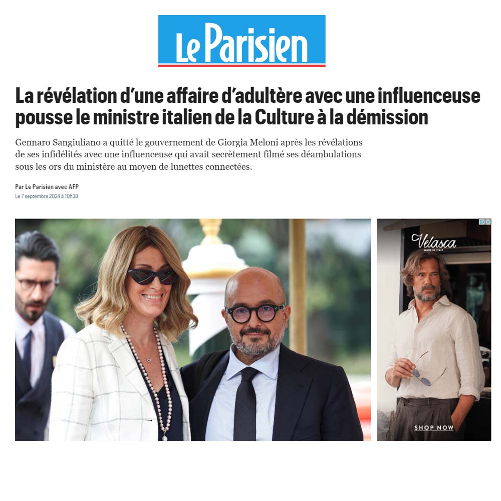 Reazioni della stampa internazionale allo scandalo Sangiuliano-Boccia