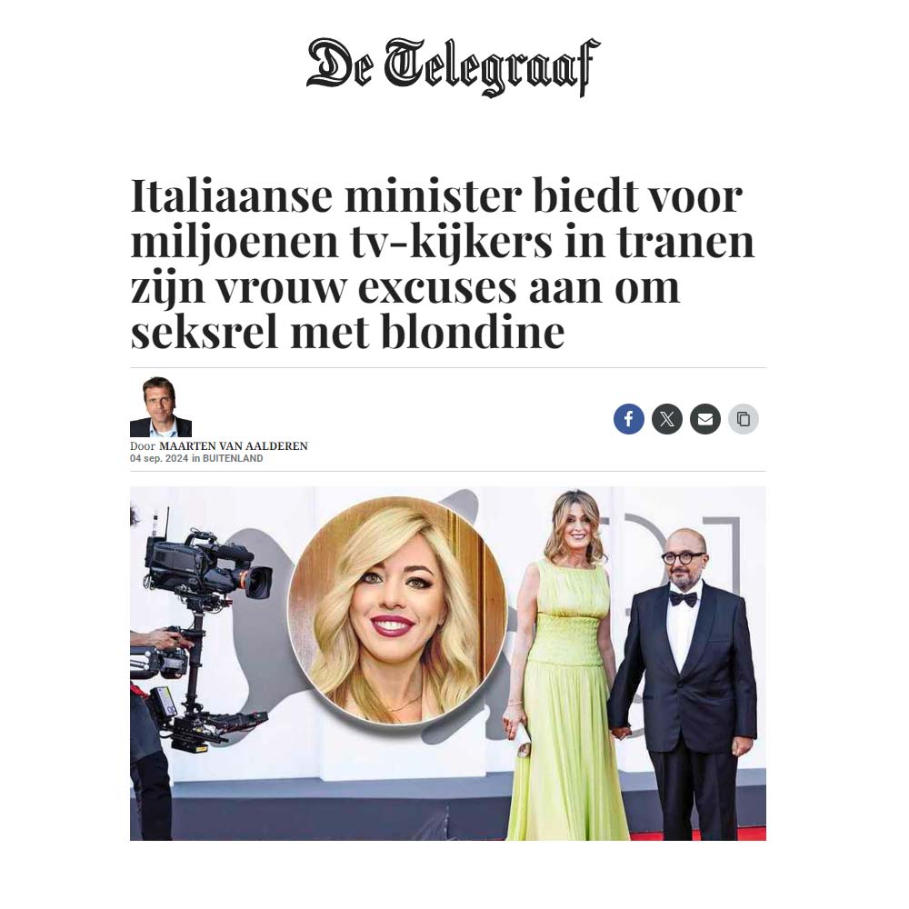 Reazioni della stampa internazionale allo scandalo Sangiuliano-Boccia