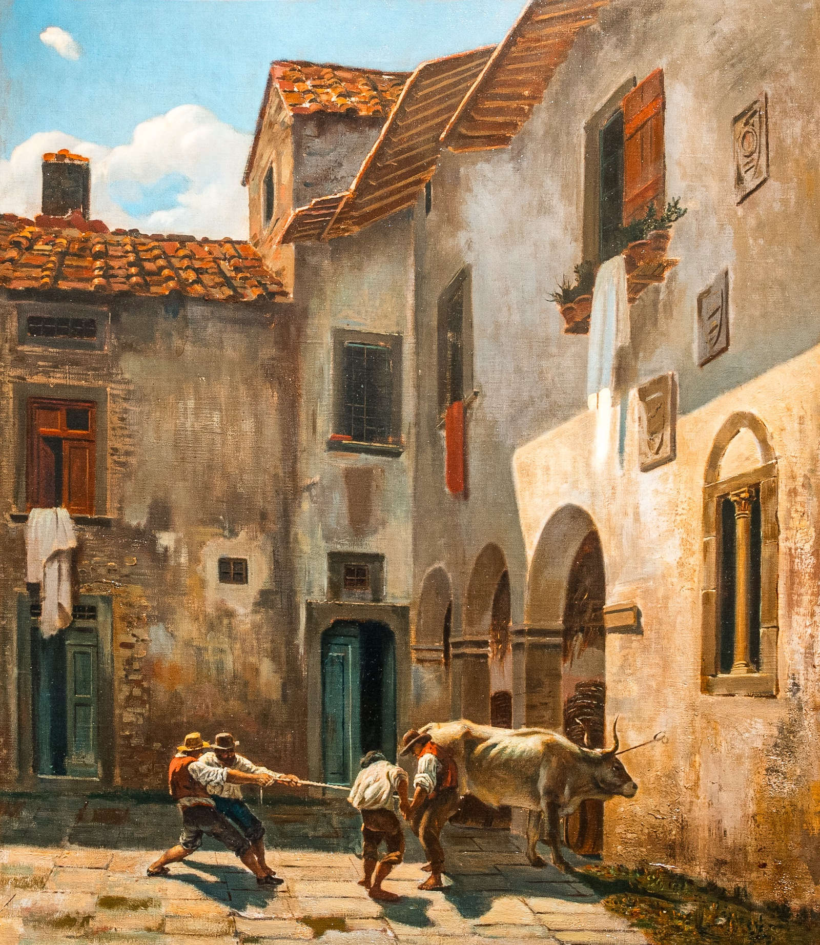 Stanislaus Pointeau, Ferramento di un bove, motif from life (1861; oil on canvas; Pointeau Heirs Collection) Stanislaus Pointeau, Ferramento di un bove, motif from life (1861; oil on canvas; Pointeau Heirs Collection)