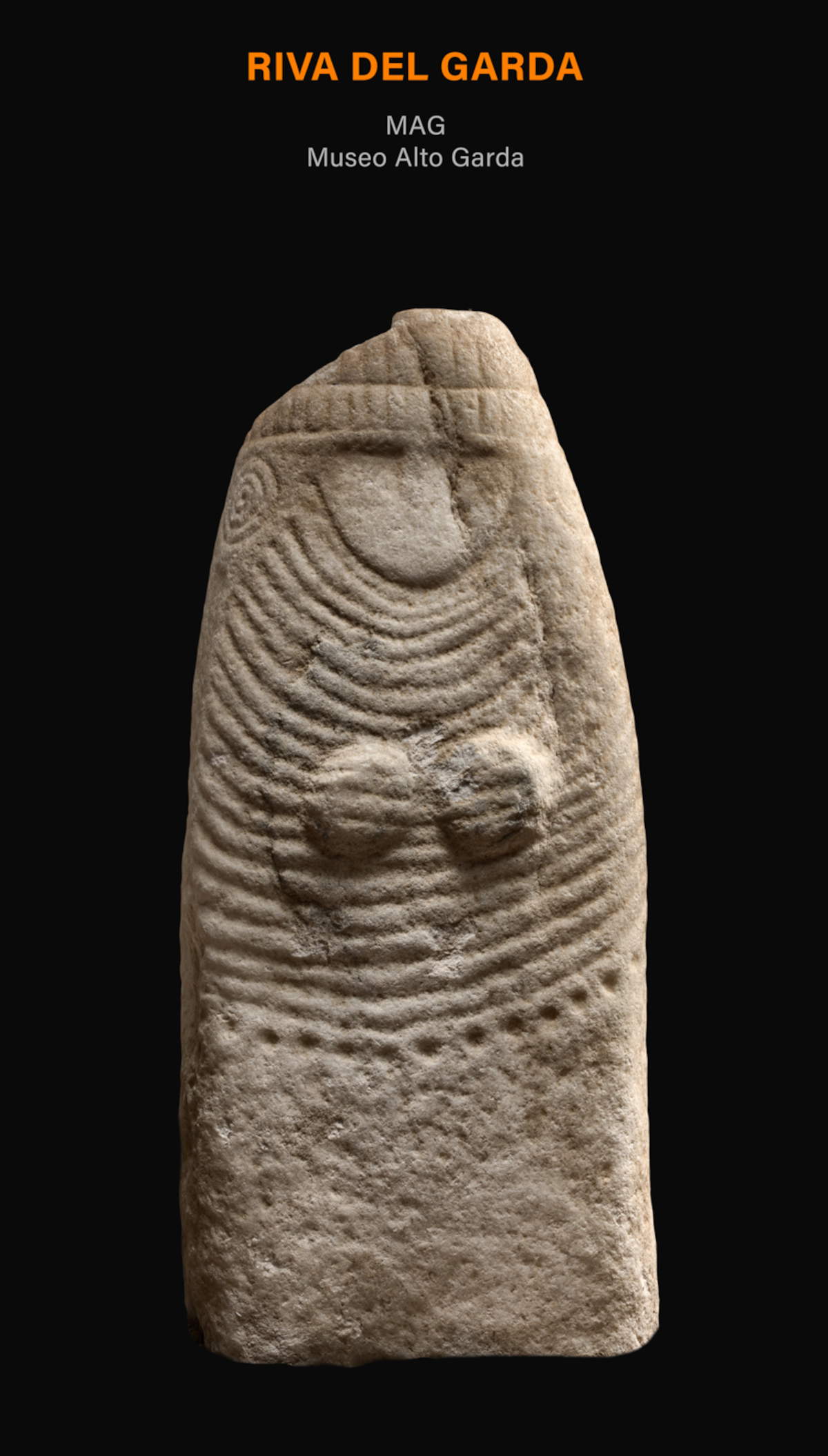 MAG-Stelen-Statue Museo Alto Garda