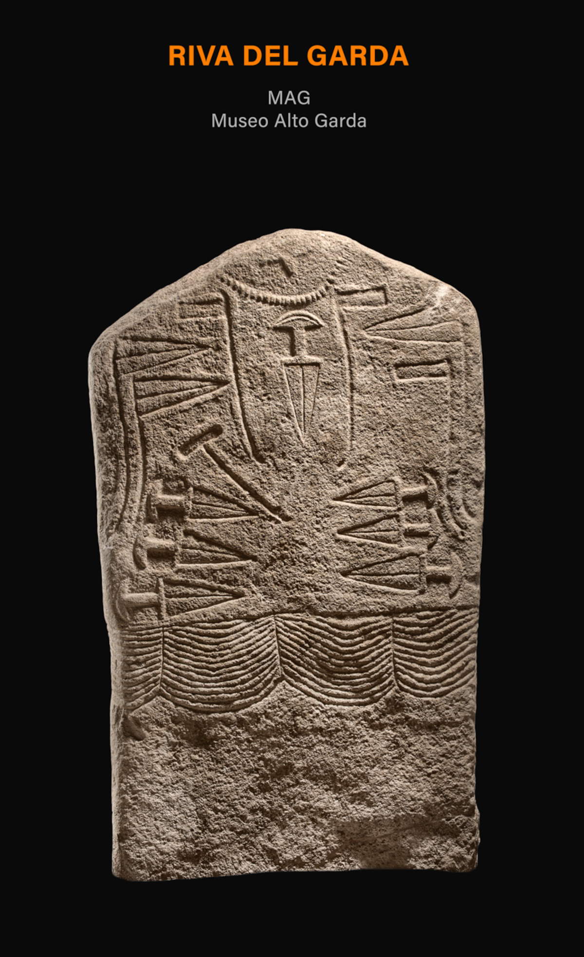 MAG-Stelen-Statue Museo Alto Garda