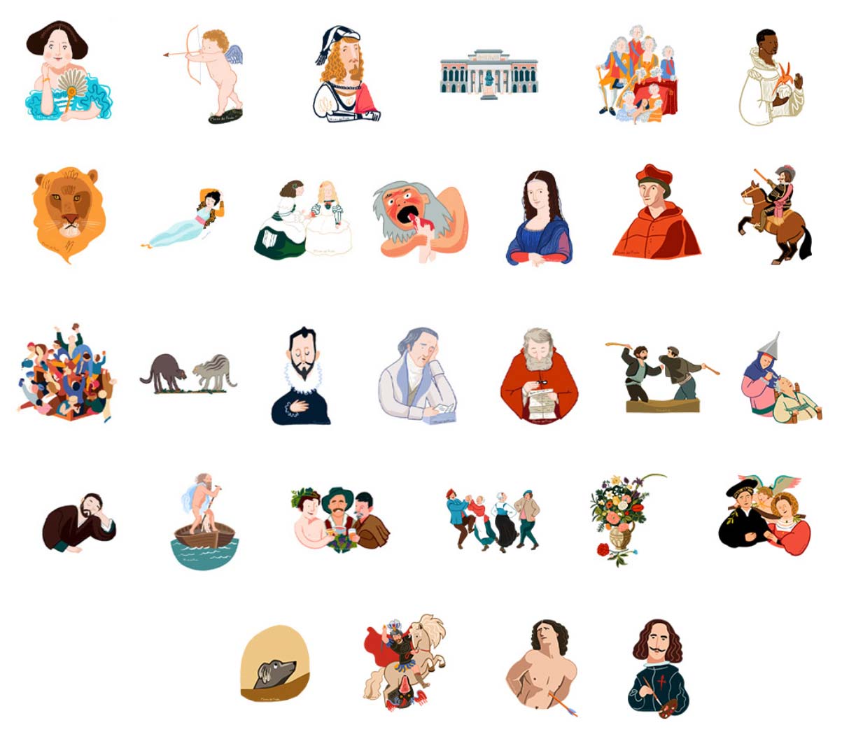 Prado turns its masterpieces into emoji for Whatsapp