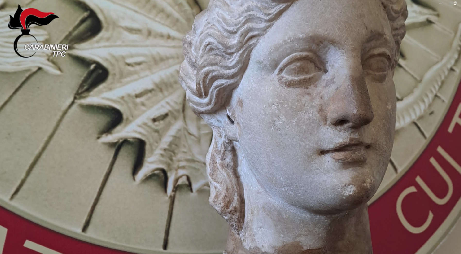 Venedig, Carabinieri finden einen Marmorkopf der Diana und geben ihn an die Archäologischen Museen zurück