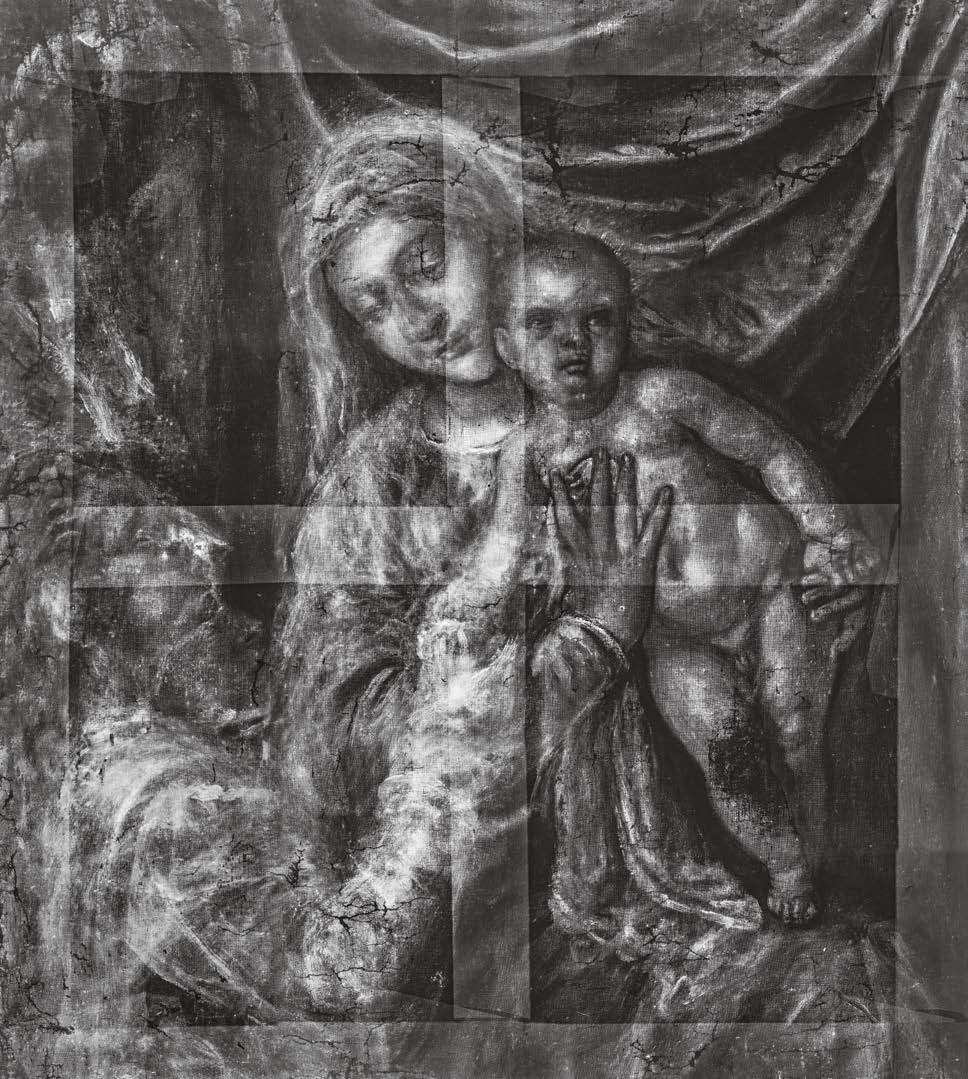 La radiographie du tableau du Titien présentée par Carlo Orsi