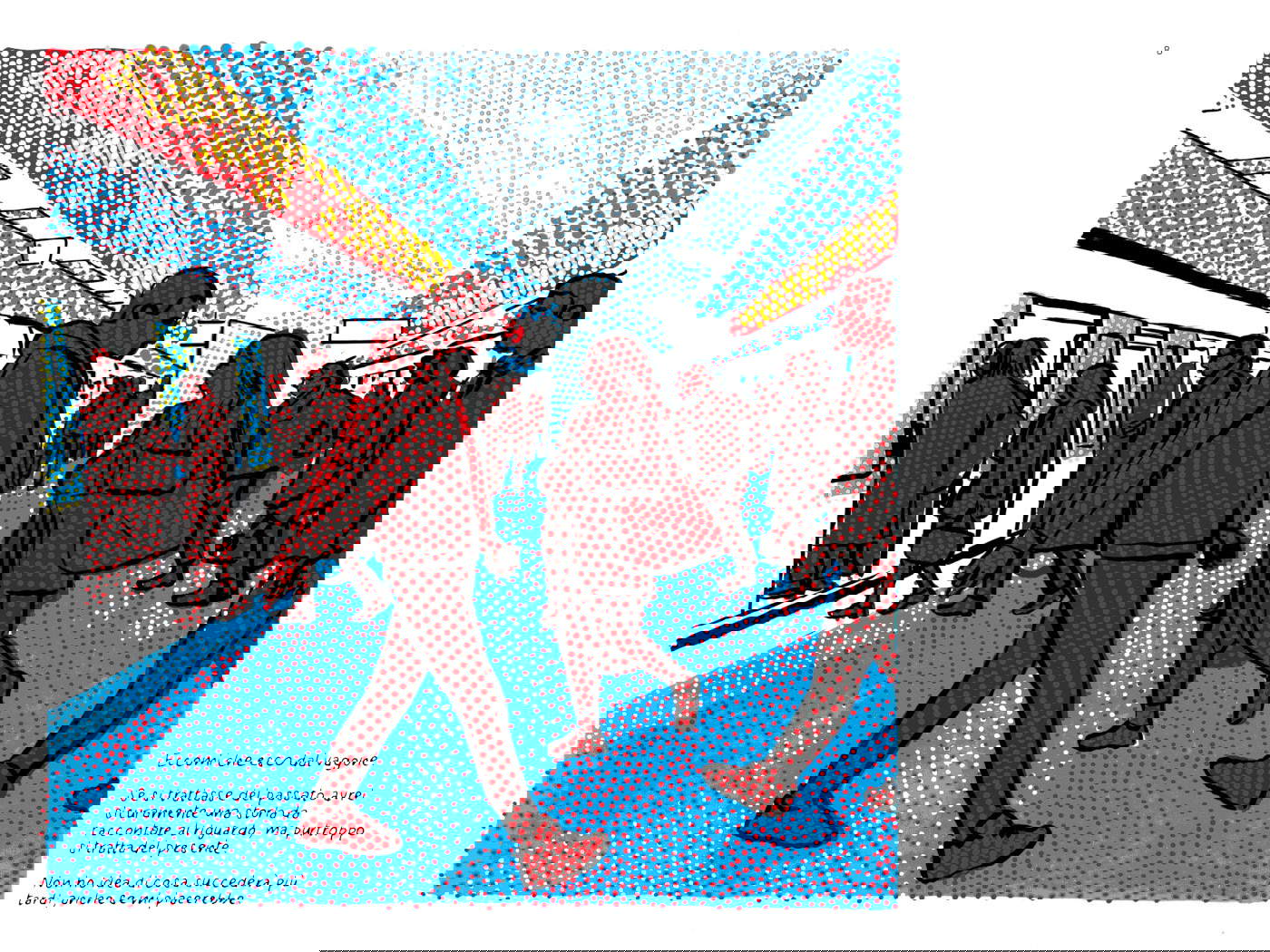 Un jour, dans la soirée - uscita dal vagone della metro