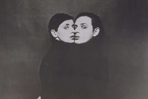 Urs L&uuml;thi, Selbstporträt mit Ecky (1974; Performance)