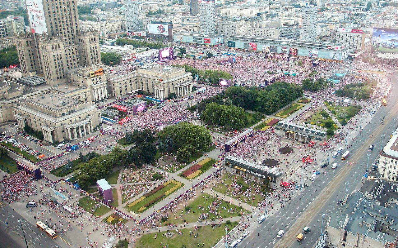 Plac Defilad in Warsaw. Photo: Graeme Maclean Plac Defilad in Warsaw. Photo: Graeme Maclean