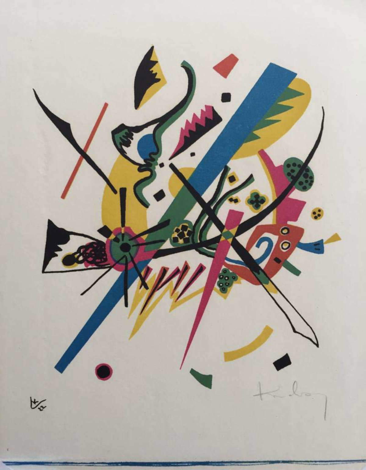 Vasilij Kandinsky, Kleine Welten I (1922; color lithograph, 247 X 218 mm, 230 copies, Roethel no. 164)
