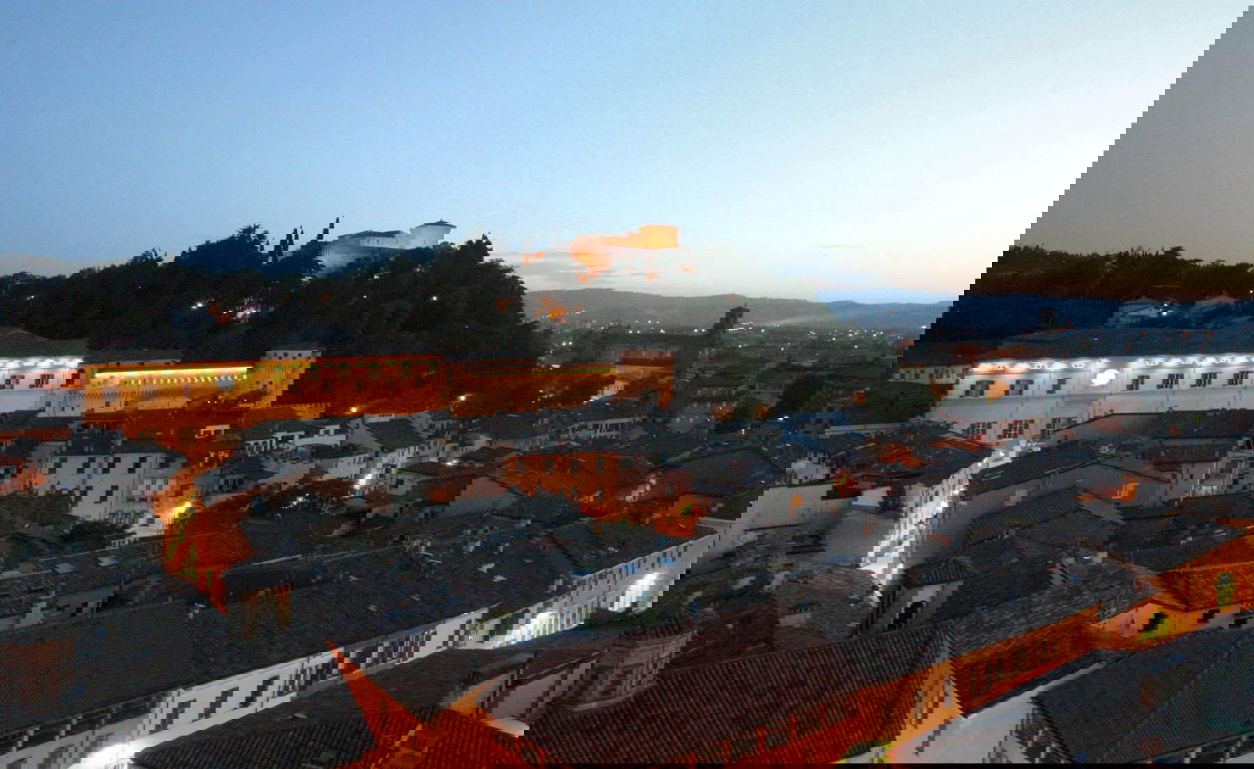 The historic center of Cesena at sunset. Photo: IAT Cesena Archives The historic center of Cesena at sunset. Photo: IAT Cesena Archives