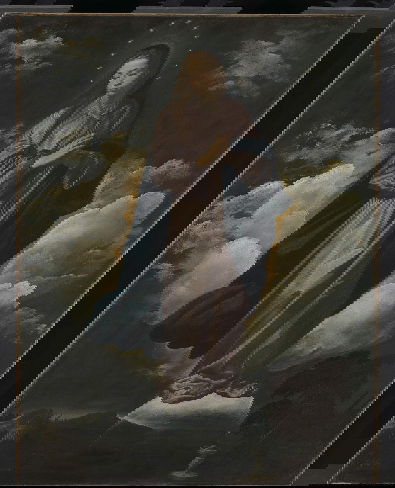 Diego Vel&aacute;zquez, Immacolata Concezione (1618-1619; olio su tela, 135 x 101,6 cm; Londra, The National Gallery. Acquistato con il supporto dell'Art Fund, 1974)