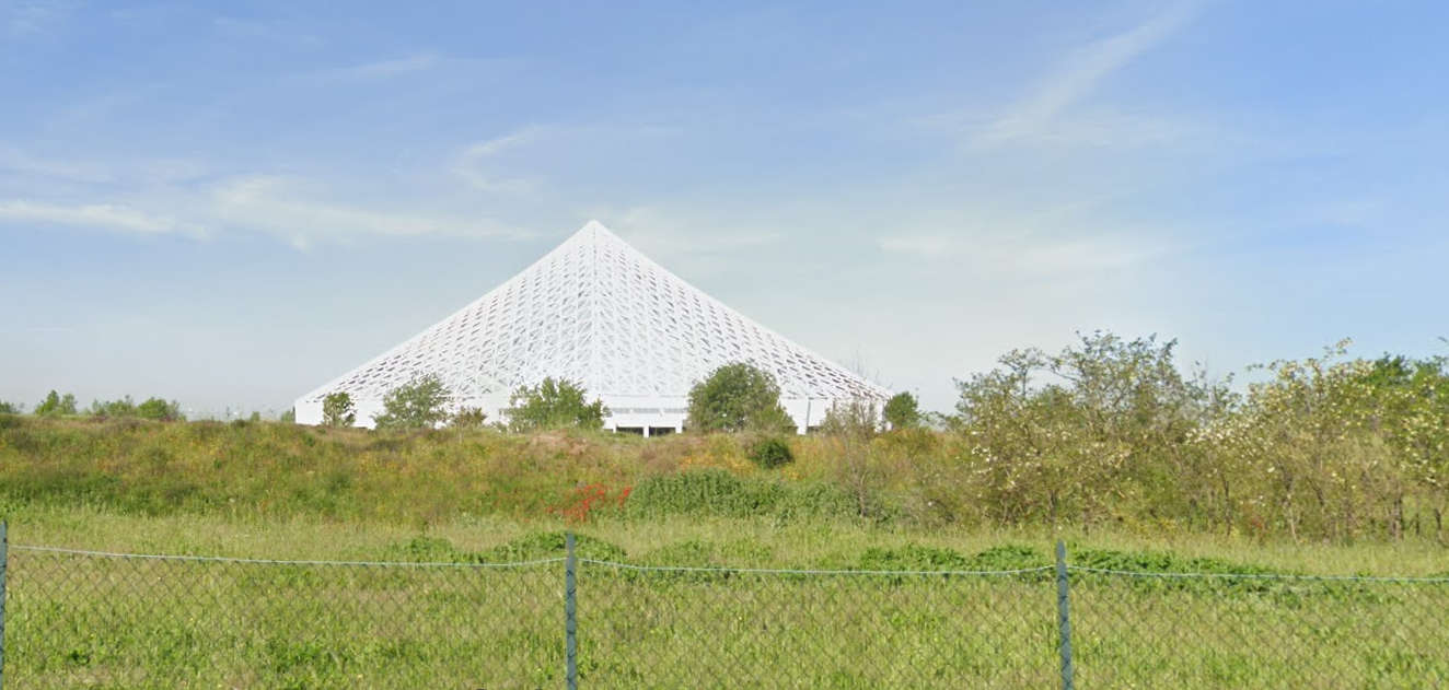 Vele di Calatrava ad aprile 2023 (da Google Maps) Vele di Calatrava ad aprile 2023 (da Google Maps)