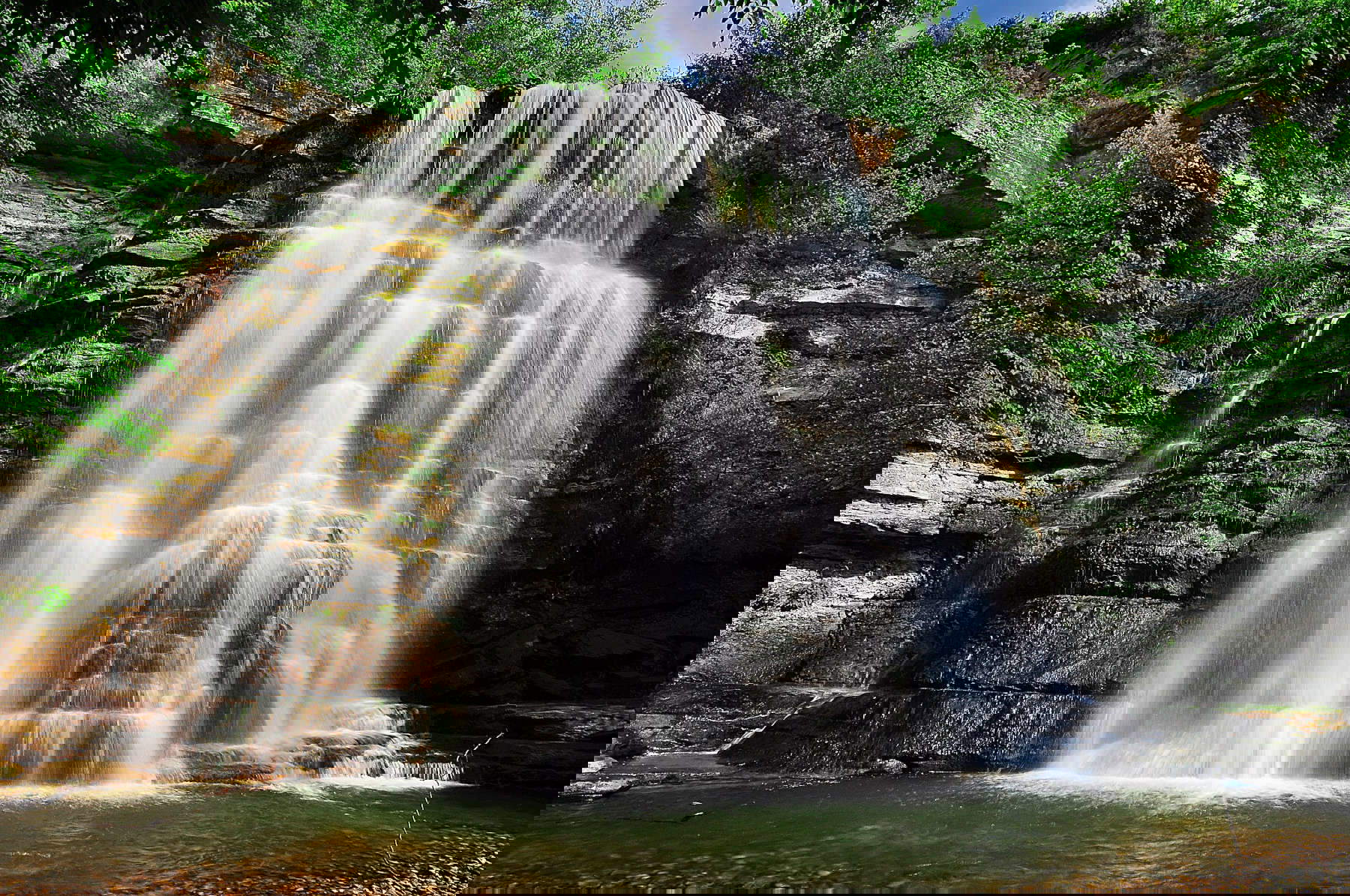 Verghereto, waterfall on the Alferello stream. Photo: Wikimedia/Masarot Verghereto, waterfall on the Alferello stream. Photo: Wikimedia/Masarot
