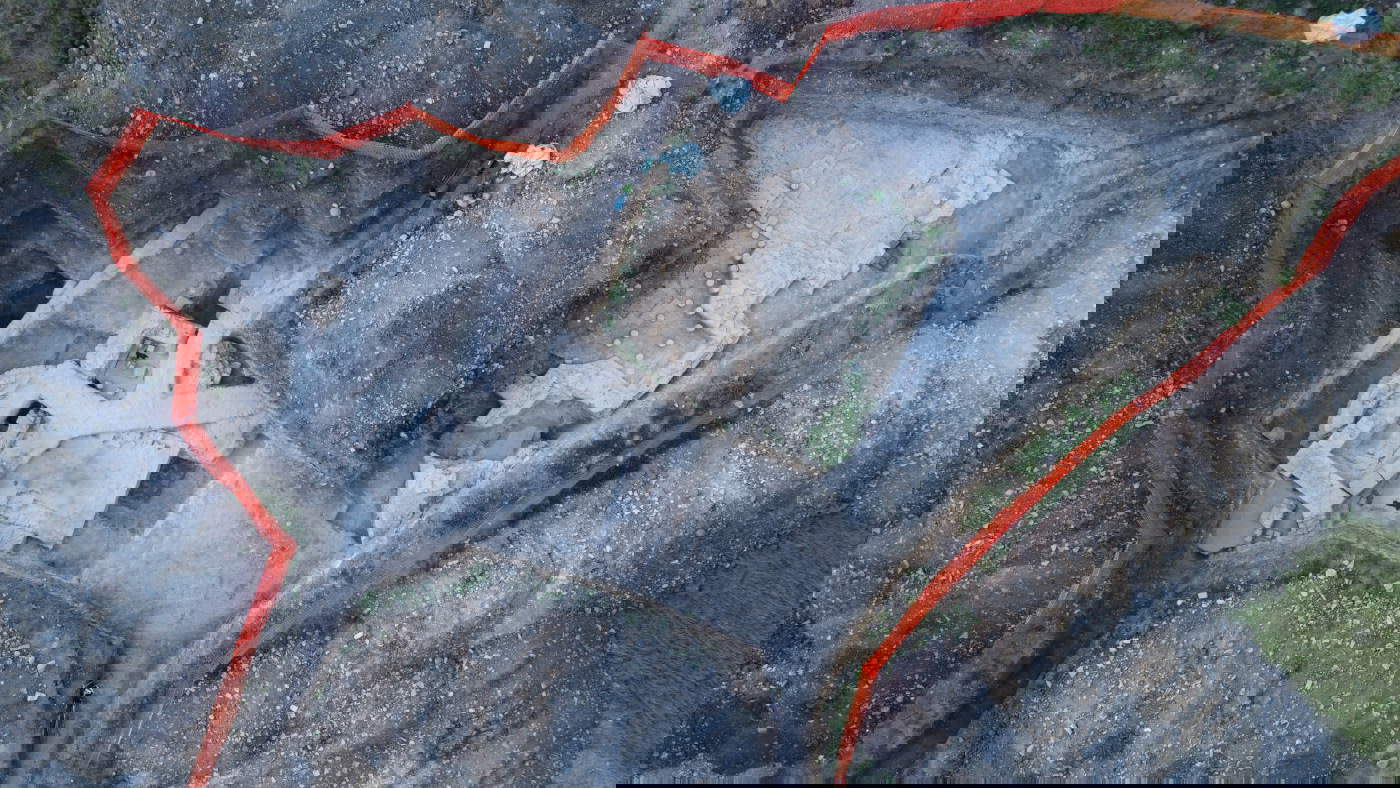 Roman villa in Fiumana: the area of this year's excavation