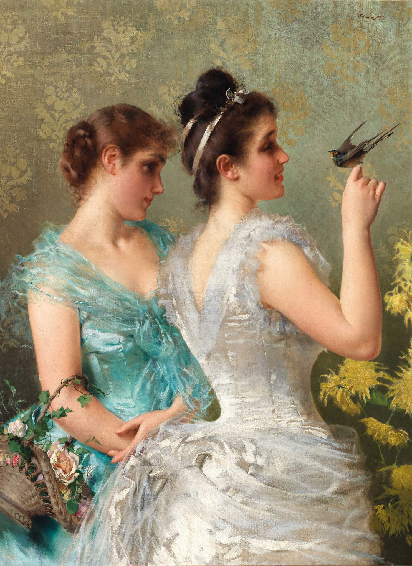 Vittorio Corcos, Love Message (1889; Private Collection) Vittorio Corcos, Love Message (1889; Private Collection)