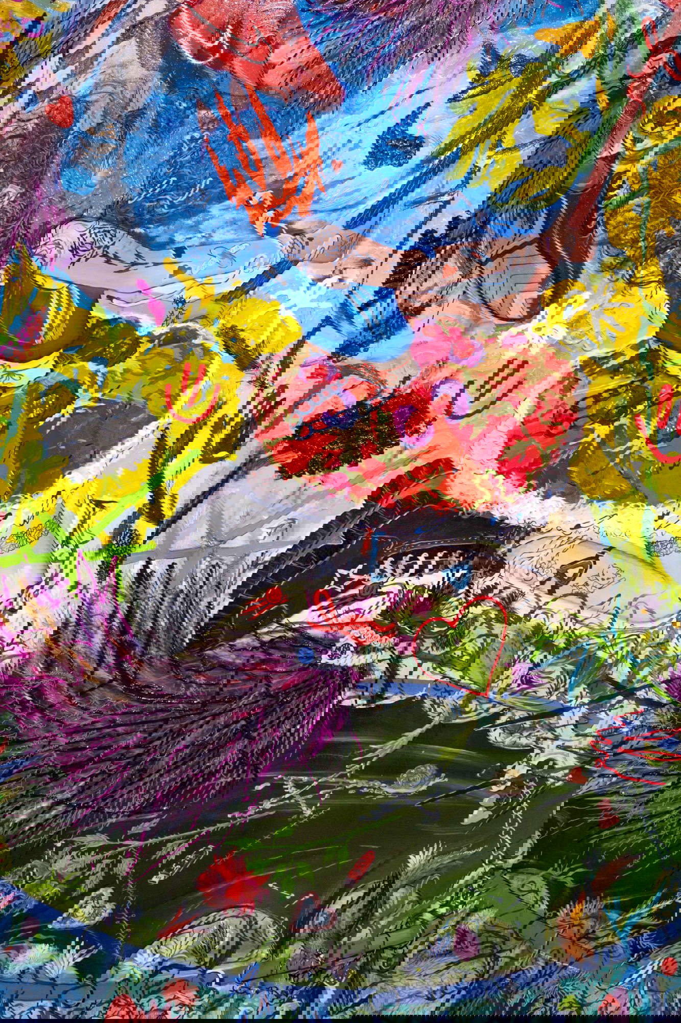 Vladimir Kartashov, Brujas (2024; óleo sobre lienzo, 200×120 cm). Cortesía de Tg residency Vladimir Kartashov, Brujas (2024; óleo sobre lienzo, 200×120 cm). Cortesía de Tg residency