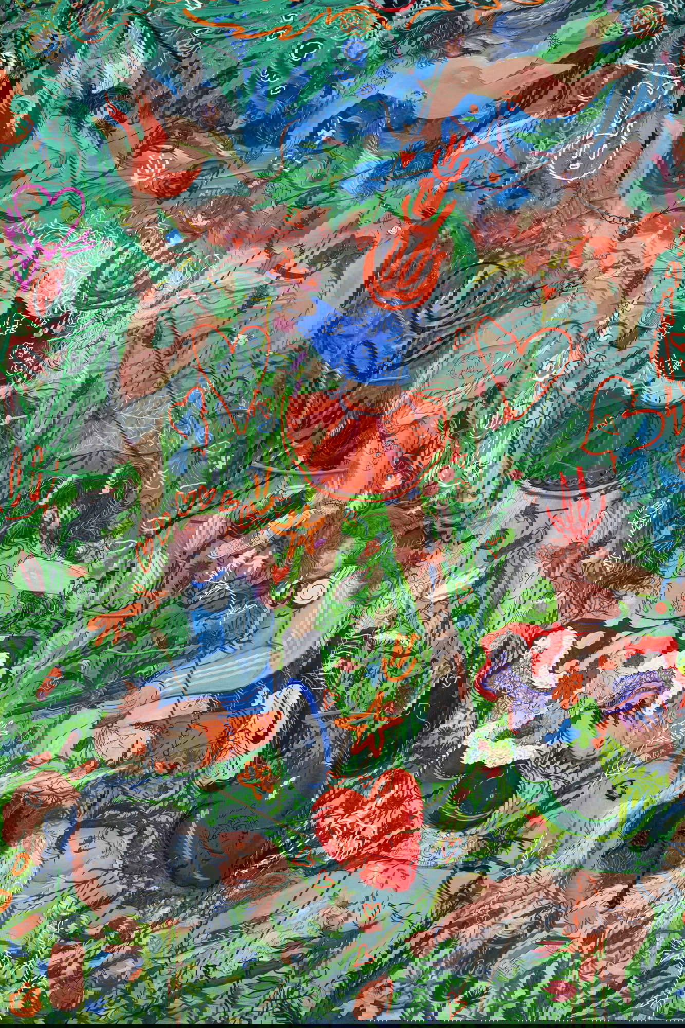 Vladimir Kartashov, No se puede pedir amor (2024; óleo sobre lienzo, 200x160 cm). Cortesía de Tg residency Vladimir Kartashov, No se puede pedir amor (2024; óleo sobre lienzo, 200x160 cm). Cortesía de Tg residency