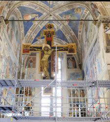 Arezzo, Besuch der Restaurierungsstätte der Fresken von Piero della Francesca
