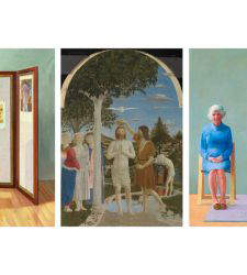 Il Battesimo di Cristo di Piero della Francesca in due opere di David Hockney. In mostra alla National Gallery