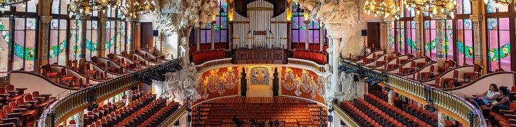 Le Palau de la M&uacute;sica Catalana, chef-d'&oelig;uvre du modernisme