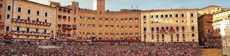 Wenn der Palio di Siena ein Kunstwerk ist. Die Künstler, die die Fahne gemalt haben 